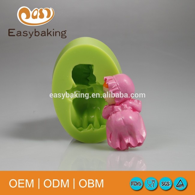Оптовая продажа рекламных высокого качества торт украсить 3D спящего ребенка силиконовые формы для мыла