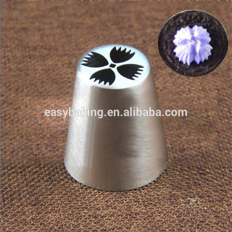Stainless Steel Icing Piping Tips Cake Cupcake Decorator Larger Star Grass Russian Nozzles