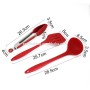 Ustensiles de cuisine en silicone, spatule, louche, serveur à spaghetti Ensemble d'outils de cuisine 10 pièces