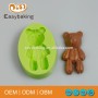 Food grade cute bear shaped soap making silicone molds