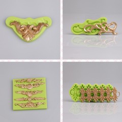 Zapatillas de bebé niña con forma de silicona mohosa 3D para pastelería