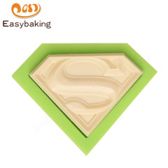 Moldes de fondant de silicona Superman para decoración de pasteles