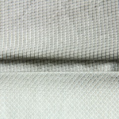 100% Silver Woven Fabric