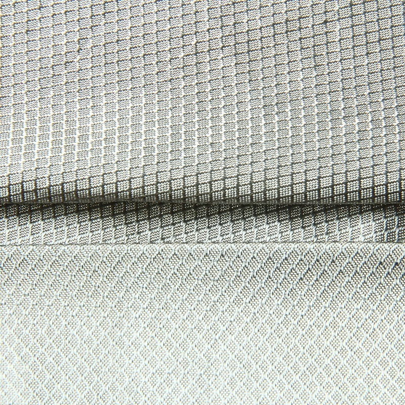 100% Silver Woven Fabric