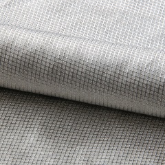 100% Silver Woven Fabric
