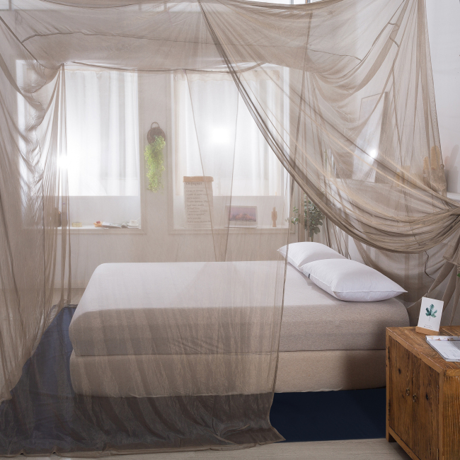 Electromagnetic Wave Shielding Canopy - queen size bed -2 openning Cube- Silver Coated