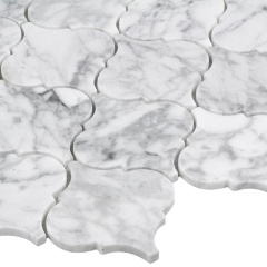 Back splash wall 3D decor natural stone carrara marble mosaic tile for swimming pool and kitchen