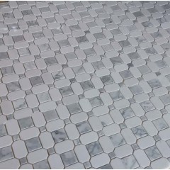 Carrara white marble mosaic marble tile for wall and floor