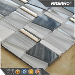 china wholesale merchandise glass stone mosaic kitchen backsplash tile