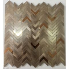 Beveled Abbatre 3D background Solid Aluminum Composite Arrow Pattern Metal Mosaic Wall Tiles