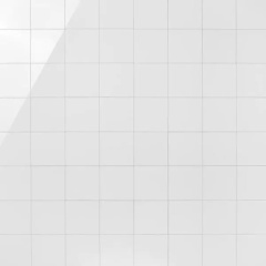Latest design square white high gloss eco-friendly SPC vinyl SPC mosaic peel and stick panels