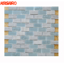 2014 Hot sale brick pattern wall tile, Glass mosaic mix marble mosaic tile, Mosaic tile brick pattern KGS-B3001
