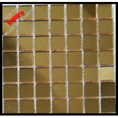 Gold color glass mirror mosaic tile , mosaic mirror (KY-ZR2013512)