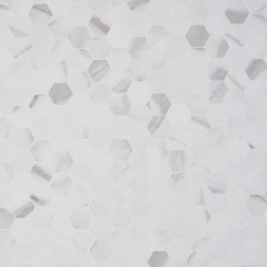 Popular decoration materials removable hexagon SPC peel and stick wall tile mosaic