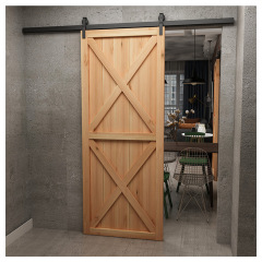 Hotel Bathroom Mirrored Barn Door with Sliding Door Hardware