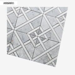 Carrara White Backsplash Tile Marble Mosaic For Wall Decoration