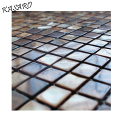 Brown Mother Of Pearl Shell Tile Mesh-mounted Mosaic