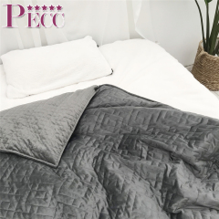 Sherpa Fabric Lap Weighted Blanket Pattern With Glass Beads 15 lb