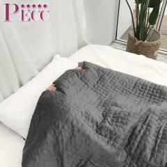 Minky Fabric Weighted Blanket Pattern With Glass Beads 20lbs Adult