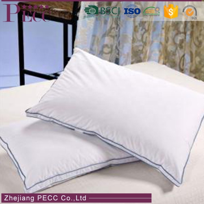 Venta caliente Algodón King Size 75 Almohada de plumón de ganso blanco Venta caliente Algodón King Size 75 Almohada de plumón de ganso blanco