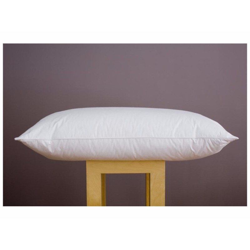 Almohada de plumas de pato personalizada de lujo a bajo precio textil para el hogar en línea