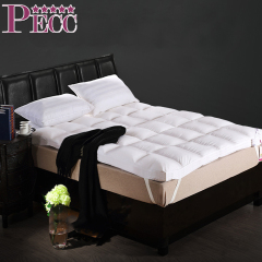 White Luxury Microfiber Filled Mattress Pad From China Mattress Distributor