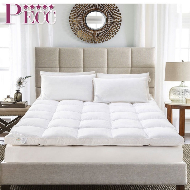 Colchón de relleno de fibra de polietileno de material de poliéster de cama doble textil de hotel de alta calidad Colchón de relleno de fibra de polietileno de material de poliéster de cama doble textil de hotel de alta calidad