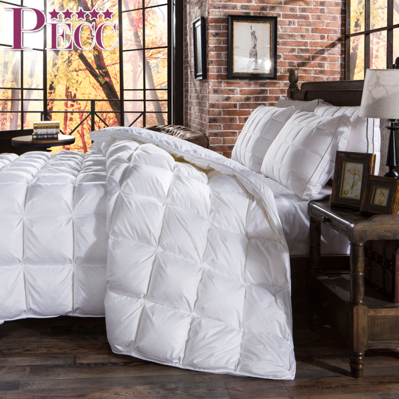 ホテル用無地ホワイトキルト 卸売 ダックダウン 韓国製掛け布団