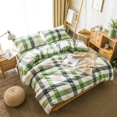 Washed Breathable Fashion Design Made In China Channel 7 Piece Bedding Set