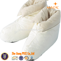 100% Natural Duck Down Buckle Strap Stitch Down Shoes