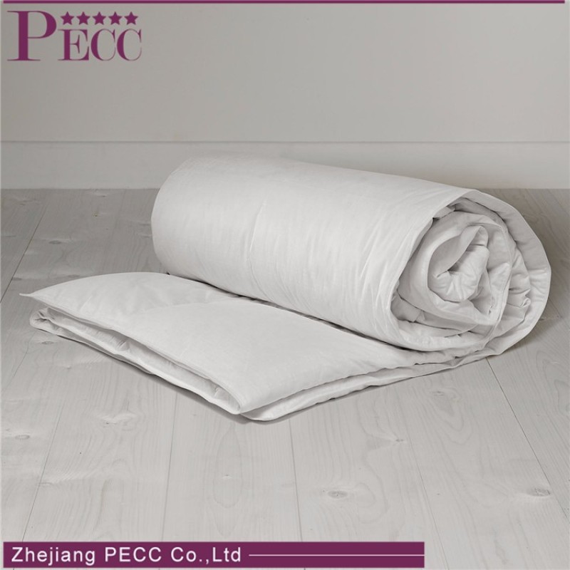 Edredón de plumón de pato blanco 100% algodón natural de alta calidad
