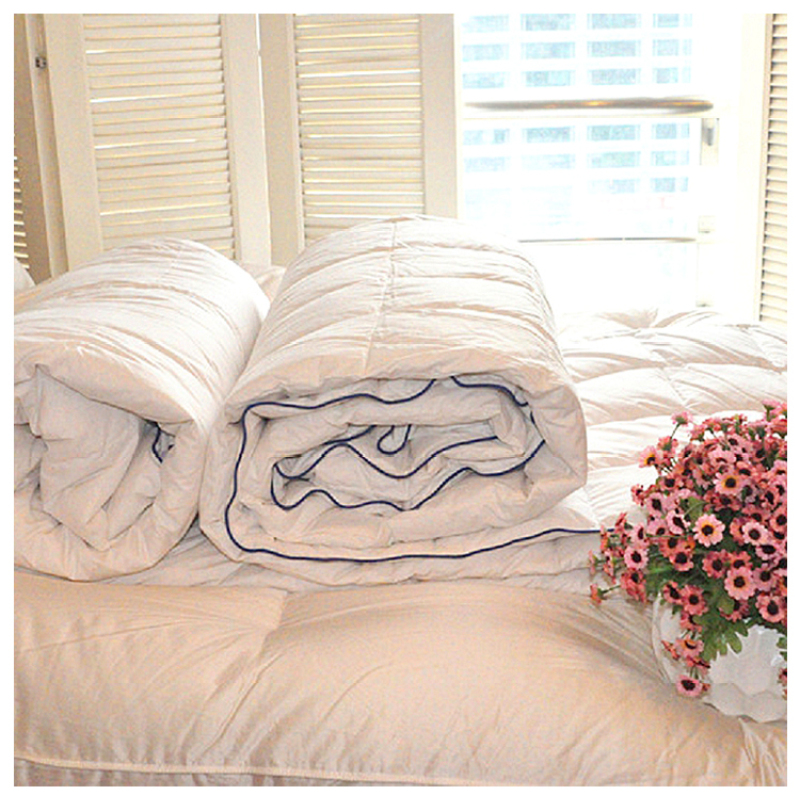 Ropa de cama floral clásica, juegos de ropa de cama blanca Funda nórdica Funda de almohada