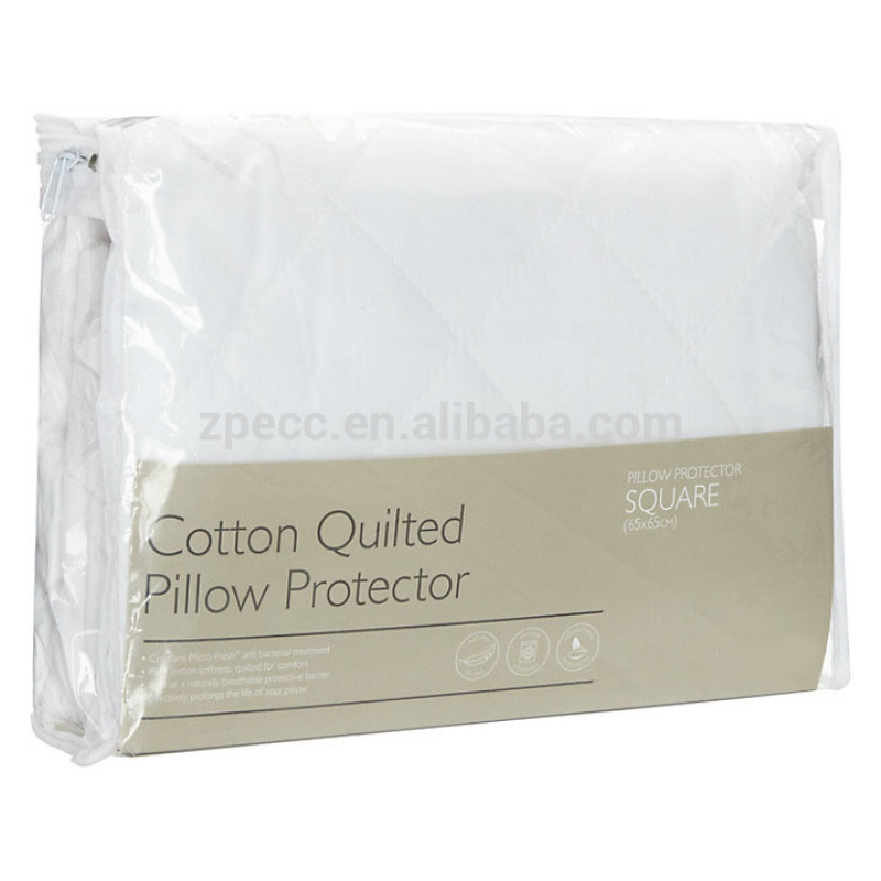 Protector de almohada acolchado de algodón, cuadrado