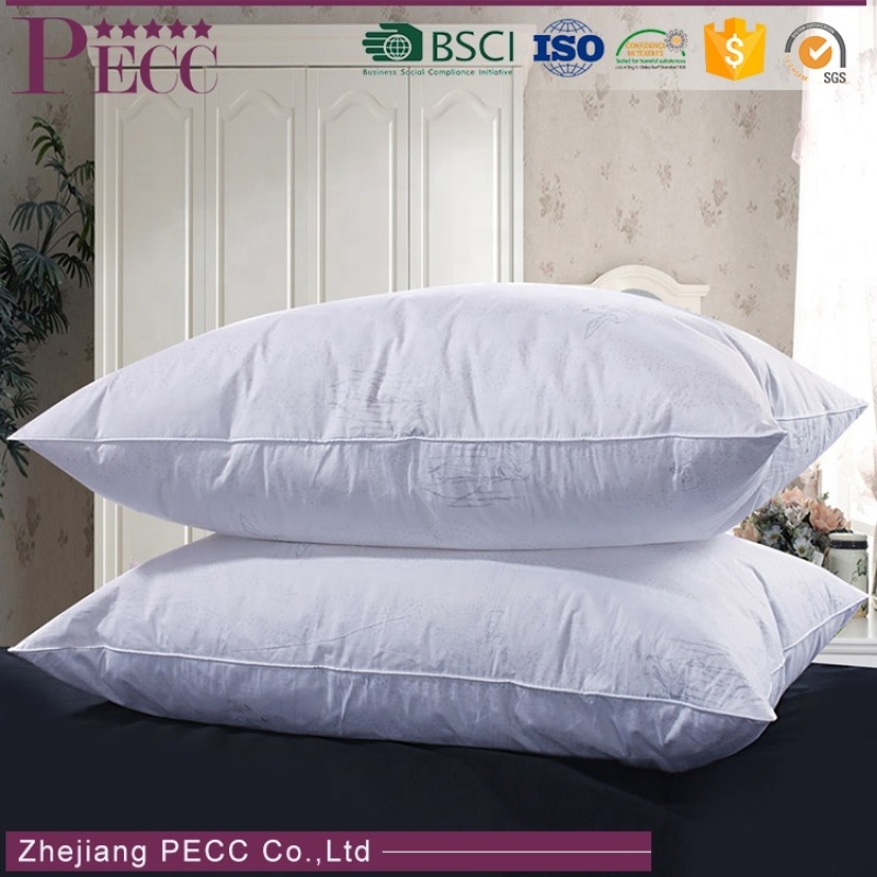 Venta al por mayor de textiles para el hogar, la mejor almohada de plumas King Size