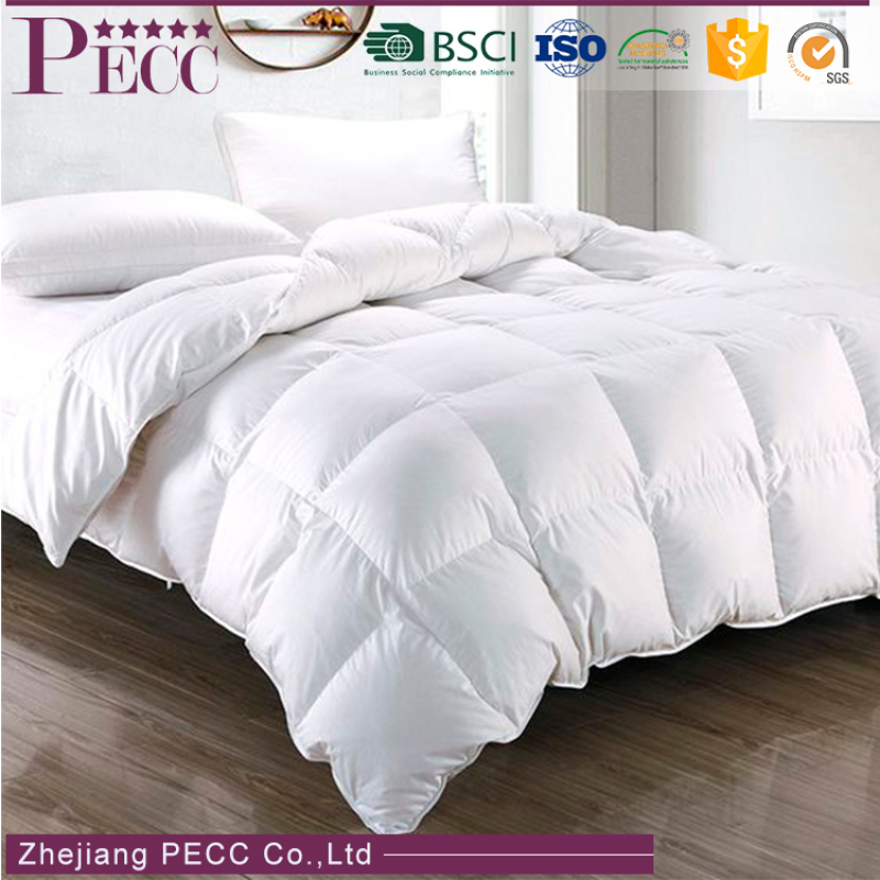 Venta al por mayor de lujo clásico ropa de cama edredón de plumas de pato interior