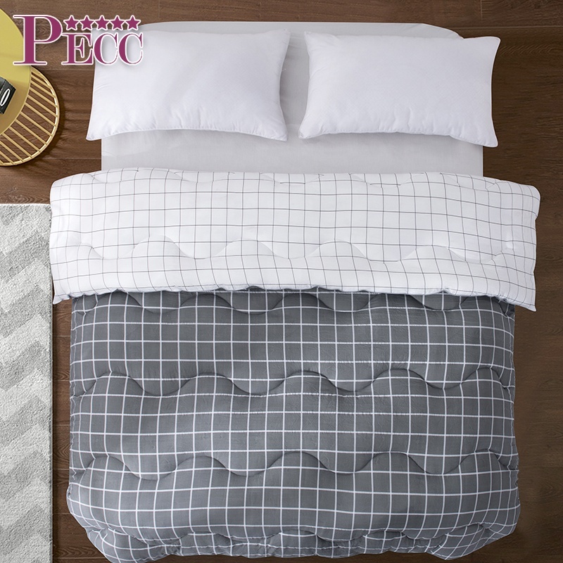 Edredón de verano con estampado de plumas de pato de diseño conciso