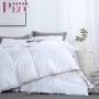 Comodidad natural, elegante, precio bajo, edredón de plumón de hotel blanco, tamaño King