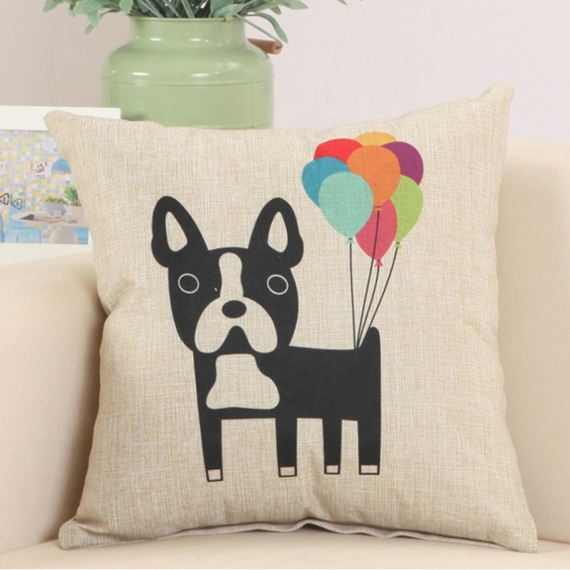 Hogar lindo barato de lujo del cojín de la impresión del perro para el sofá