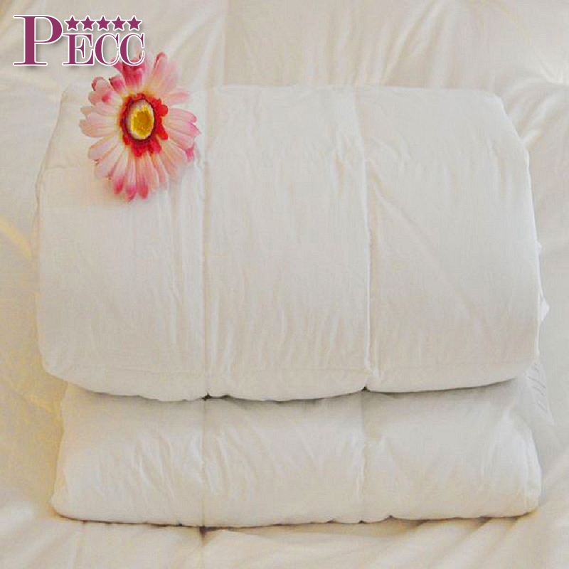 低刺激性ナチュラルコットン100%キングサイズベッド用無地ホワイト掛け布団