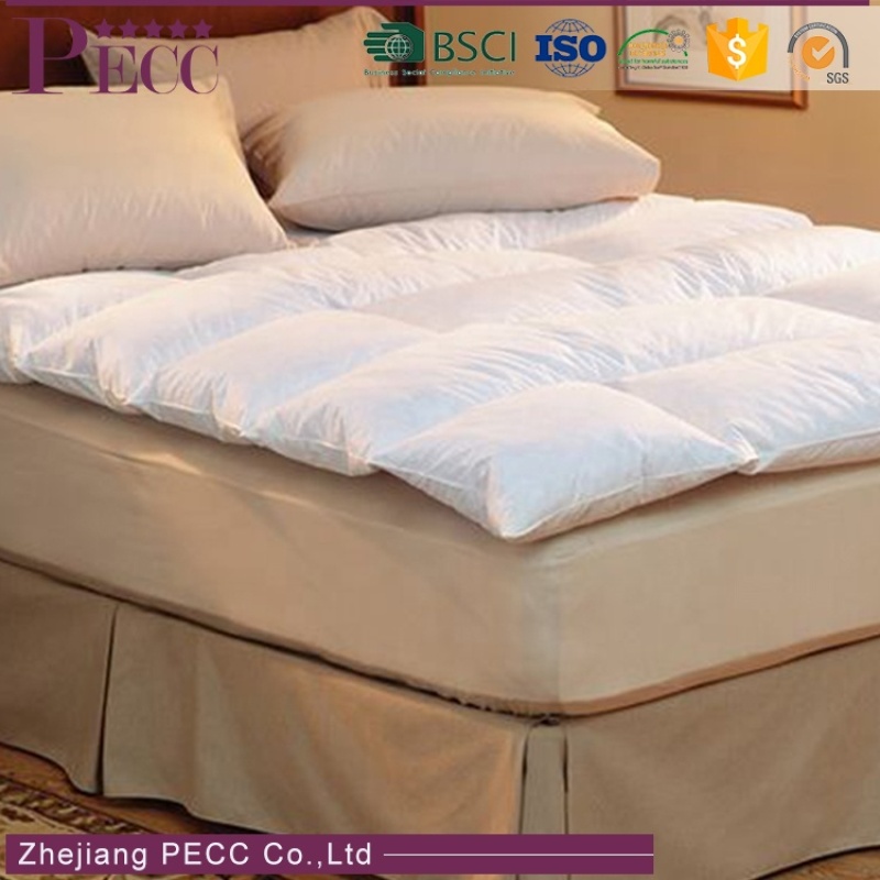 Venta al por mayor de tela de algodón natural 3D Soft Sleep Well colchón Topper Pad