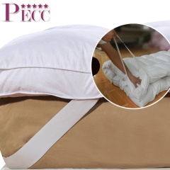White Luxury Microfiber Filled Mattress Pad From China Mattress Distributor