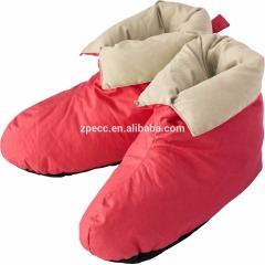 100% Natural Duck Down Buckle Strap Stitch Down Shoes