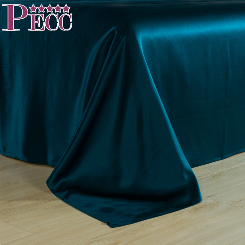 高級チャイナキルト ブルー 100 シルク コクーン 掛け布団