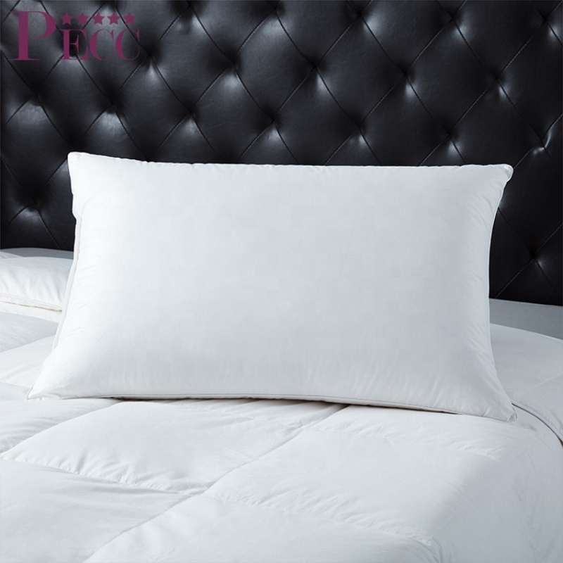 Venta caliente 75 almohadas firmes de pluma de ganso blanco para tamaño King Venta caliente 75 almohadas firmes de pluma de ganso blanco para tamaño King