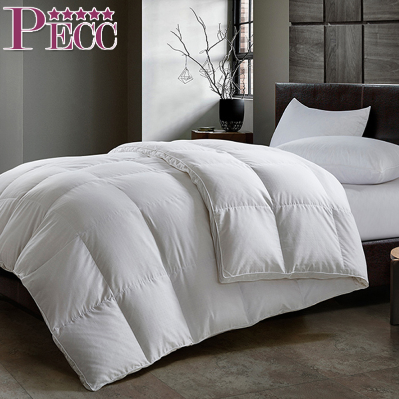 安価なホワイトグース高級ダウン掛け布団キルトポータブルキルト