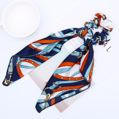 Custom Elastic Cute Ribbon Bow Hair Tie Rope Women Ponytail Hair Band