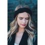 Winter warm new women braid crochet hair accessories wool knit headband