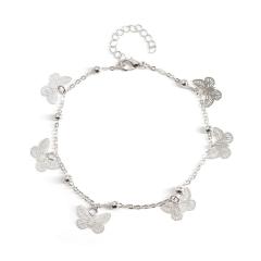 2020 New style beach foot jewelry hollow butterfly pendant anklets for women