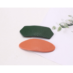 2pcs Korean Children's Hair Accessories BB Clip PU leather hair clip hairpin
