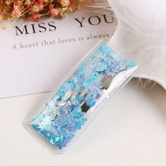 PVC transparent geometry resin hair barrette kid glitter sea shell hair clip